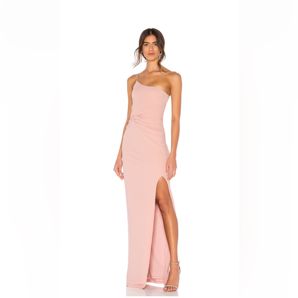 Nookie Blush One Shoulder Gown
